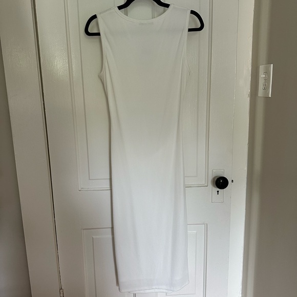 Elegant White Cut Out Dress - Picture 6 of 8
